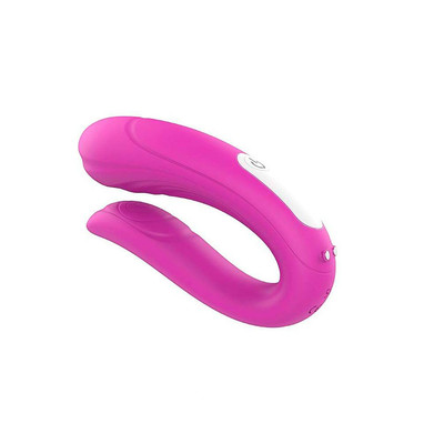Foto 4 do produto Vibrador de Casal em Silicone com Controle Recarregável e 9 Modos de Vibração - S-Hande Mermaid RCT - 10 x 4,6 cm | Disponível em 2 Cores