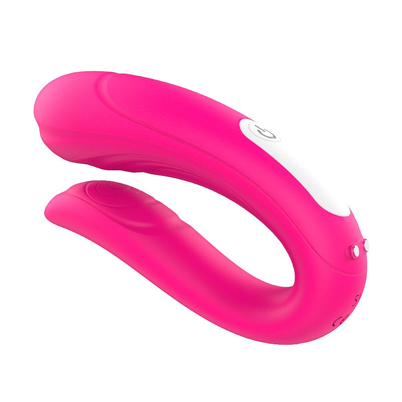 Vibrador de Casal em Silicone com Controle Recarregável e 9 Modos de Vibração - S-Hande Mermaid RCT - 10 x 4,6 cm | Disponível em 2 Cores - 5