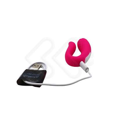 Foto 8 do produto Vibrador de Casal em Silicone com Controle Recarregável e 9 Modos de Vibração - S-Hande Mermaid RCT - 10 x 4,6 cm | Disponível em 2 Cores