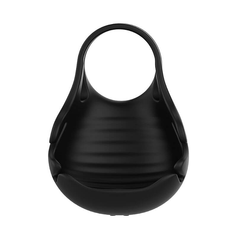 S-Hande Nest-RCT - Anel Peniano em Silicone com Massageador de Escroto, Controle sem Fio e 9 Modos de Vibração - 8,6 x 6,1 cm - 4