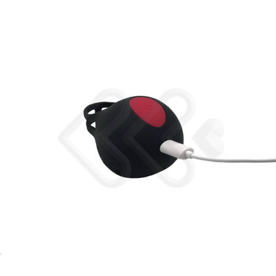 Foto 8 do produto S-Hande Nest-RCT - Anel Peniano em Silicone com Massageador de Escroto, Controle sem Fio e 9 Modos de Vibração - 8,6 x 6,1 cm