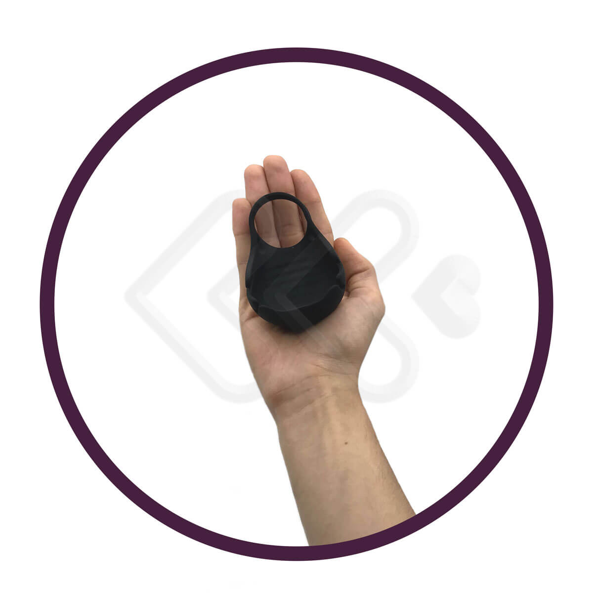 S-Hande Nest-RCT - Anel Peniano em Silicone com Massageador de Escroto, Controle sem Fio e 9 Modos de Vibração - 8,6 x 6,1 cm - 9