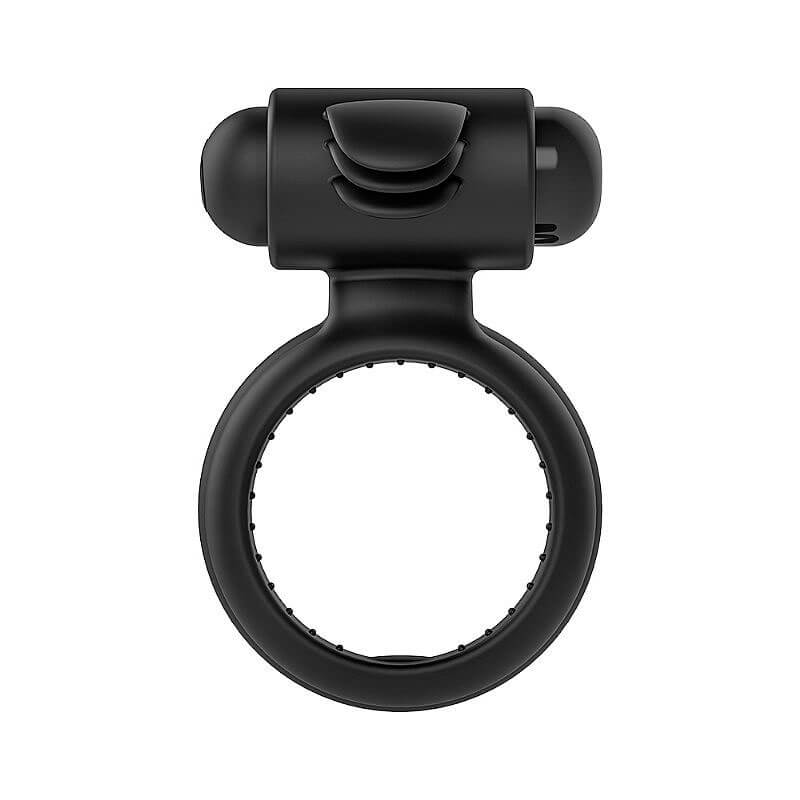 Anel Peniano Duplo em Silicone com Cápsula Vibratória em Vibração Única - S Hande Nightcrawler - 3