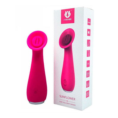 Foto 2 do produto Massageador de Clítoris em Silicone Recarregável com 9 Modos de Vibração - S-Hande Sunflower - 15,5 x 5,5 cm | Disponível em 2 Cores