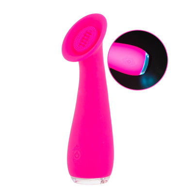 Estimulador de Clitóris em Silicone com 9 Modos de vibrações, Led, Recarregável e Resistente à Água - S-Hande Sunflower | 15,2 x 5,5 cm | Disponível em 2 Cores