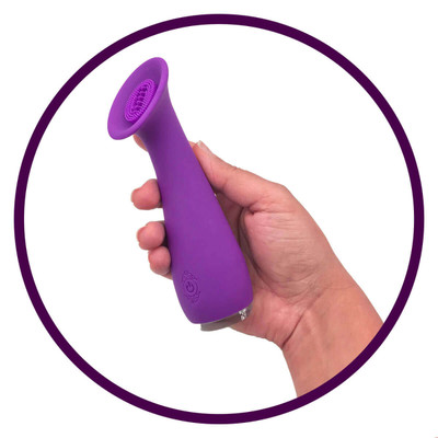 Massageador de Clítoris em Silicone Recarregável com 9 Modos de Vibração - S-Hande Sunflower - 15,5 x 5,5 cm | Disponível em 2 Cores