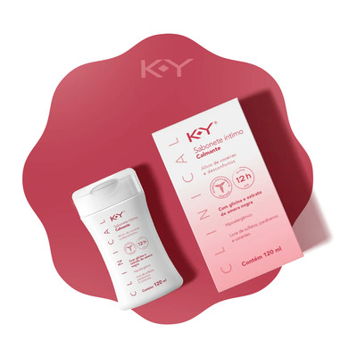 Sabonete Íntimo Calmante com Glicina e Extrato de Amora Negra - K-Y Clinical | 120 ml