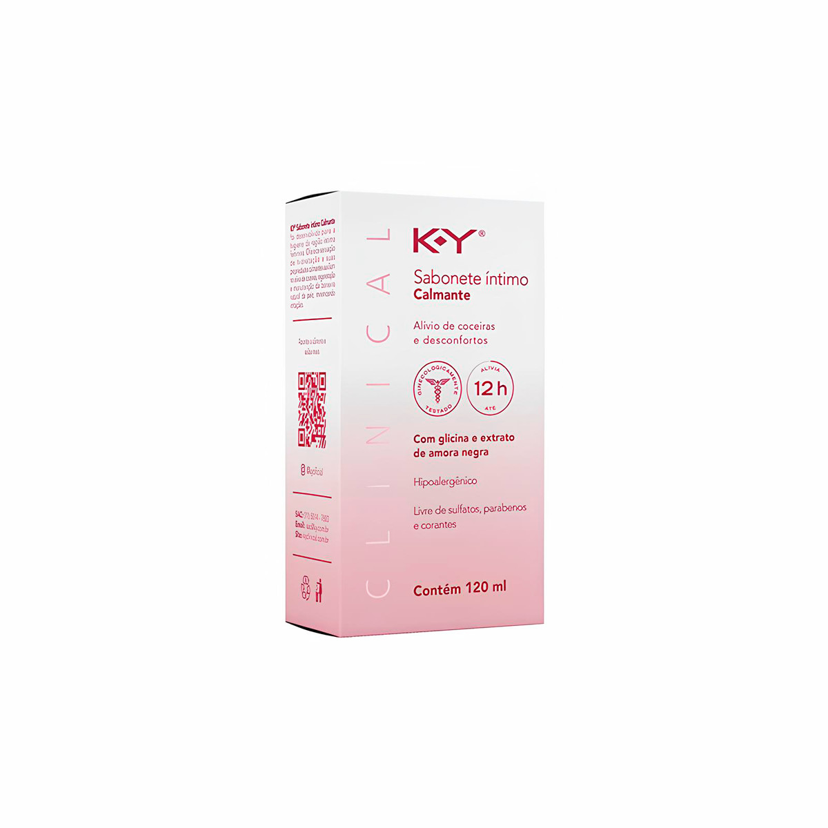 Sabonete Íntimo Calmante com Glicina e Extrato de Amora Negra - K-Y Clinical | 120 ml - 3