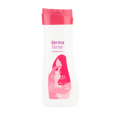 Foto 1 do produto Sabonete Íntimo Diário com Fragrância Suave Floral - Dermafeme | 200 ml