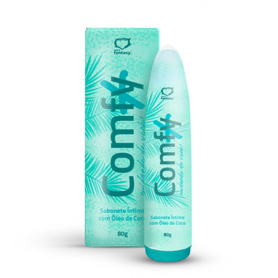 Foto 1 do produto Sabonete Íntimo com Óleo de Coco no Formato Personal - Sexy Fantasy Comfy+ | 80 Gramas