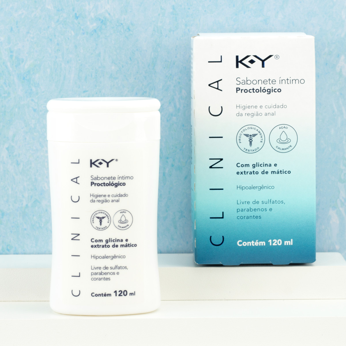 Sabonete Íntimo Proctológico Com Glicina e Extrato de Mático - K-Y Clinical | 120 ml - 1