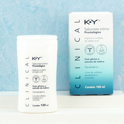 Sabonete Íntimo Proctológico Com Glicina e Extrato de Mático - K-Y Clinical | 120 ml