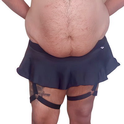 Saia JockStrap com Ligas Elásticas Ajustáveis - Exclusiva Lingerie | Tamanho Plus Size