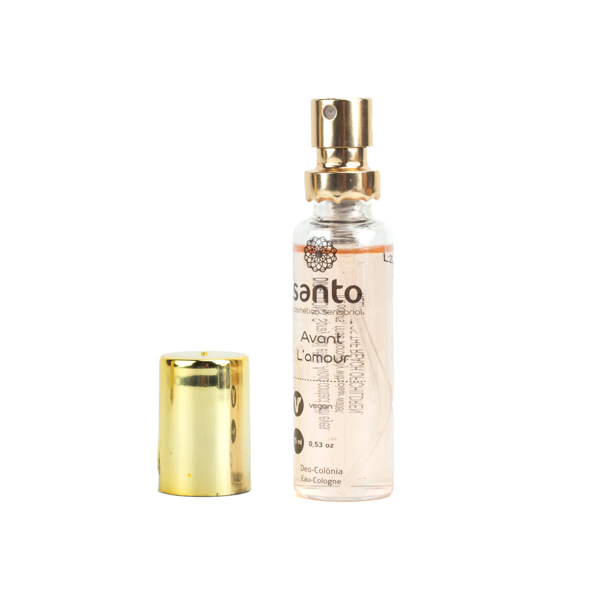 Deo Colônia Feminina com Fragrância Marcante e Floral que Aumenta a Atração Masculina - Santo Cosméticos Avant L'Amour | 15 ml - 2