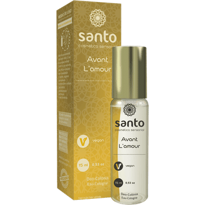 Deo Colônia Feminina com Fragrância Marcante e Floral que Aumenta a Atração Masculina - Santo Cosméticos Avant L'Amour | 15 ml