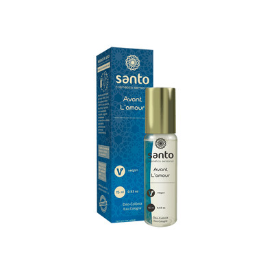 Deo Colônia Masculina com Fragrância Amadeirada Marcante e Aumenta a Atração Feminina - Santo Cosméticos Avant L'Amour | 15 ml