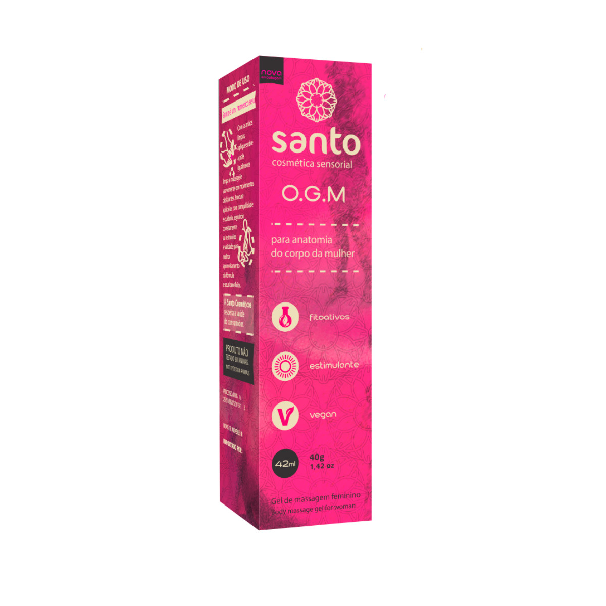 Gel Excitante Feminino com Fórmula Vegana e Fitoativos - Santo Funcionais O.G.M (Orgasm) | 40 g - 3