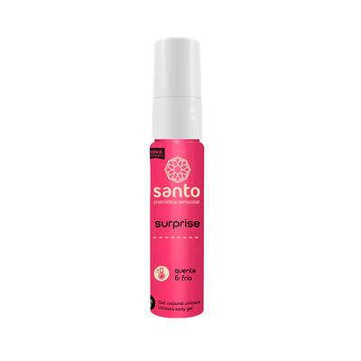 Foto 3 do produto Gel Unissex Beijável que Esquenta e Esfria - Santo Cosméticos Funcionais Surprise | 15g