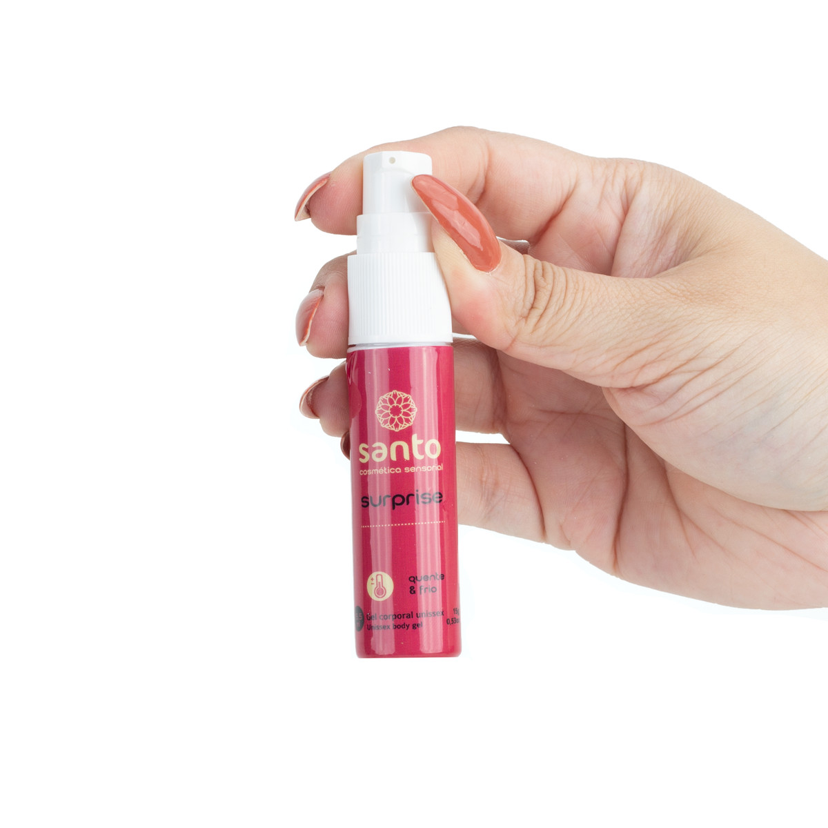 Gel Unissex Beijável que Esquenta e Esfria - Santo Cosméticos Funcionais Surprise | 15g - 4