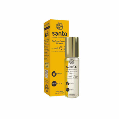 Perfume Sensual Feminino Afrodisíaco e Estimulante de Feromônios - Santo Cosméticos Nicole Puzzi Deo-Colônia Flowers | 15 ml