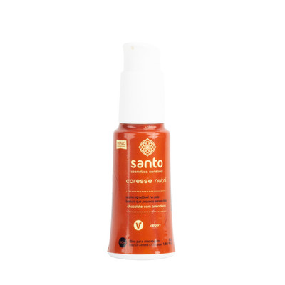 Óleo para Massagem com Aroma de Chocolate Com Amêndoas - Santo Cosméticos Caresse Nutri | 50 ml