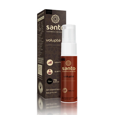 Gel Intensificador de Ereção e Efeito de Aquecimento - Santo Cosméticos Volupté | 15g