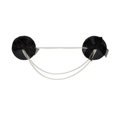 Foto 1 do produto Sapeka - Nipple Cover Zara em Forma de Círculo com Laço e Corrente | Cor: Preto