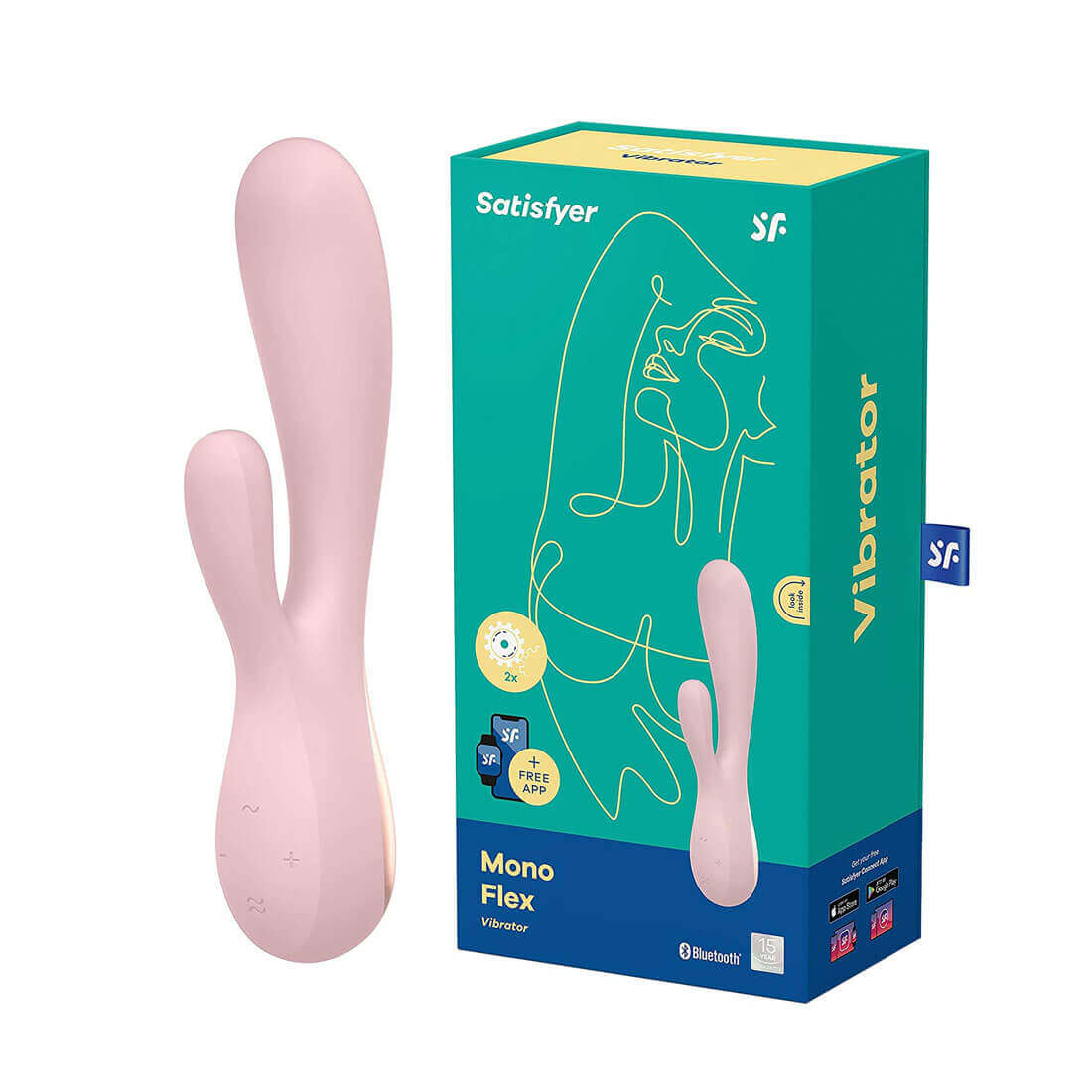 Estimulador Clitoriano e de Ponto G Feito em Silicone Flexível e Controle via Aplicativo - Satisfyer Mono Flex | Disponível em 3 Cores - 16