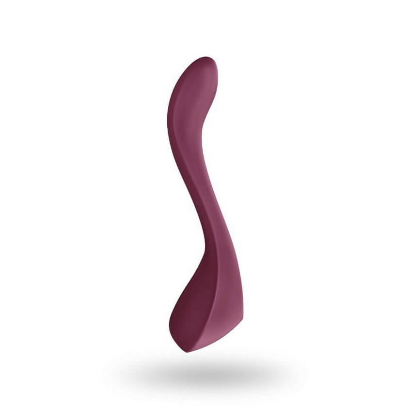 Satisfyer Partner Multifun 2 - Vibrador com Estimulador Clitoriano Recarregável Multifunção com 3 Motores e 10 Modos de Vibração | Cor: Vinho - 3