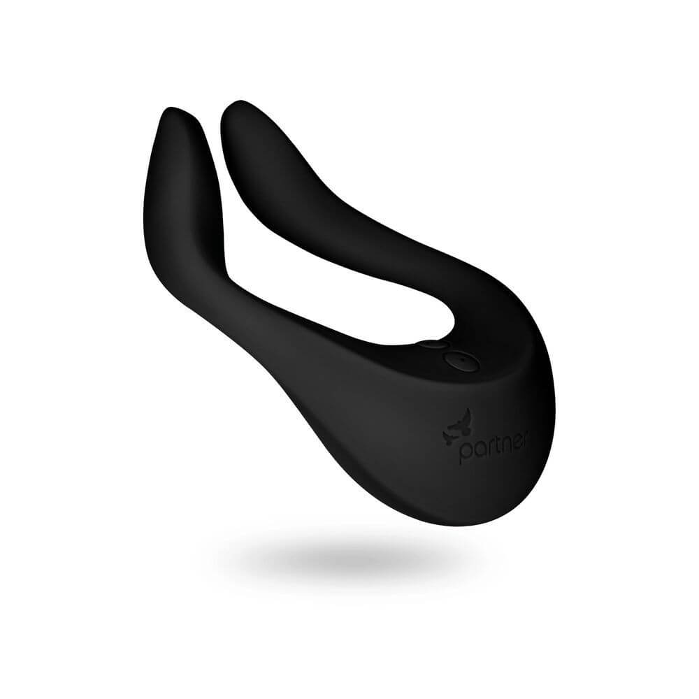 Satisfyer Partner Multifun 2 - Vibrador com Estimulador Clitoriano Recarregável Multifunção com 3 Motores e 10 Modos de Vibração | Cor: Preto - 2