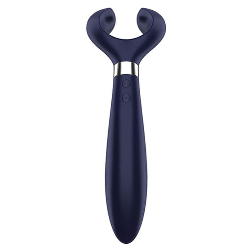 Vibrador para Casal em Silicone, Recarregável com 3 Motores Potentes - Satisfyer Partner Multifun 3 | Cor: Azul - 5