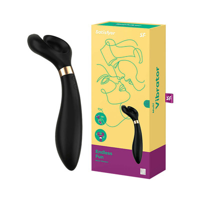 Foto 1 do produto Vibrador para Casal em Silicone, Recarregável com 3 Motores Potentes - Satisfyer Partner Multifun 3 | Cor: Preto
