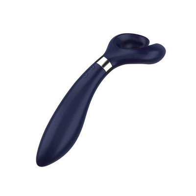 Foto 3 do produto Vibrador para Casal em Silicone, Recarregável com 3 Motores Potentes - Satisfyer Partner Multifun 3 | Cor: Azul