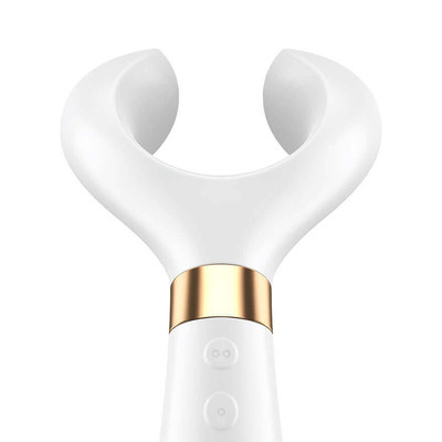 Foto 5 do produto Satisfyer Partner Multifun 3 - Vibrador para Casal em Silicone, Recarregável com 3 Motores Potentes | Cor: Branco