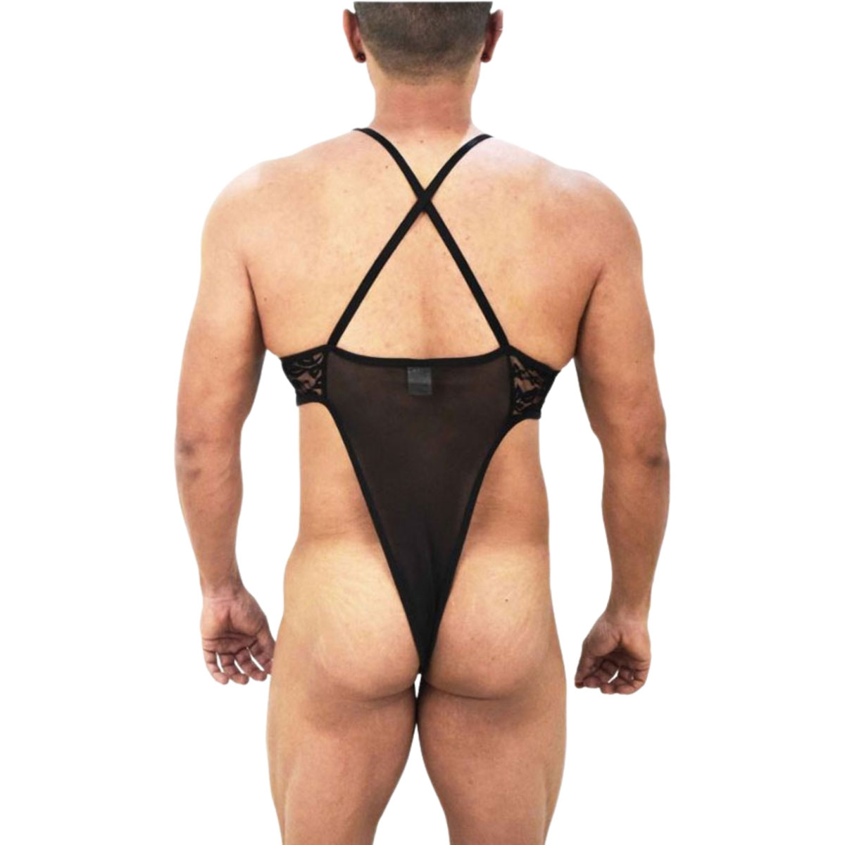 Body Flutua Masculino em Tule com Detalhe em Renda - SD Clothing | Tamanho Único - 3