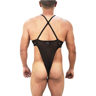 Foto 3 do produto Body Flutua Masculino em Tule com Detalhe em Renda - SD Clothing | Tamanho Único