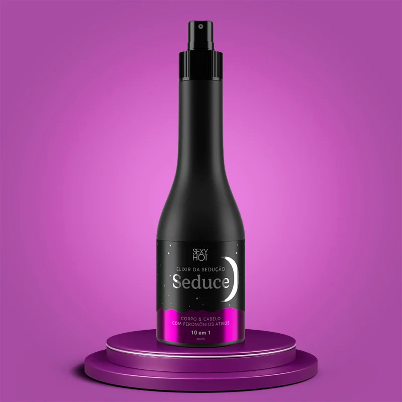 Spray para Corpo e Cabelo com Feromônios Ativos - Sexy Hot Elixir da Sedução Seduce | 300 ml - 1