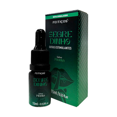 Gel Excitante com Efeito de Aquecimento - Feitiços Aromáticos Segredinho | 15 ml | Disponível em 5 Sabores