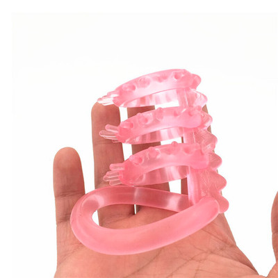 Anel Peniano Spike com 4 Argolas e Cerdas Massageadoras - Semo