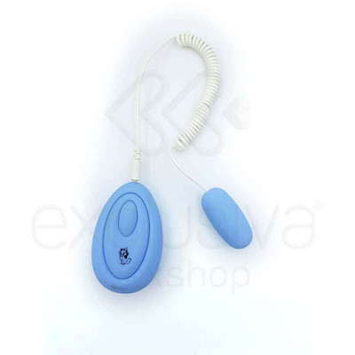Foto 2 do produto Semo Bullet Egg 3 - Cápsula Vibratória com 5 Modos de Vibrações controladas por Controle Remoto | Cor: Azul Claro