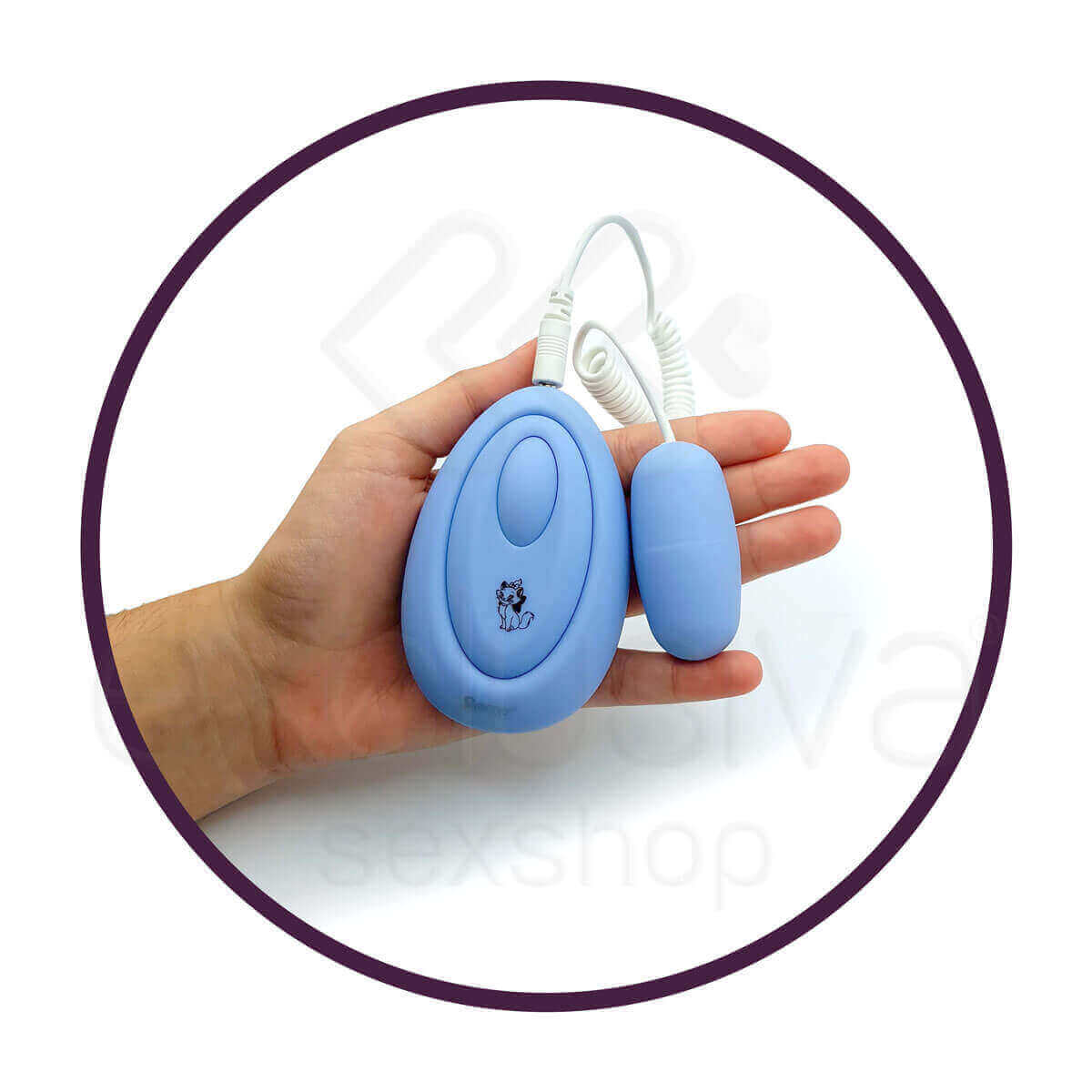 Semo Bullet Egg 3 - Cápsula Vibratória com 5 Modos de Vibrações controladas por Controle Remoto | Cor: Azul Claro - 3