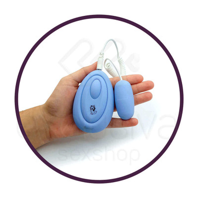 Foto 3 do produto Semo Bullet Egg 3 - Cápsula Vibratória com 5 Modos de Vibrações controladas por Controle Remoto | Cor: Azul Claro