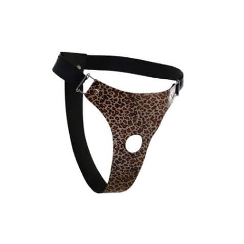 Cinta Fio Dental para Próteses Penianas - Sensual Import | Estampa: Onça - 1