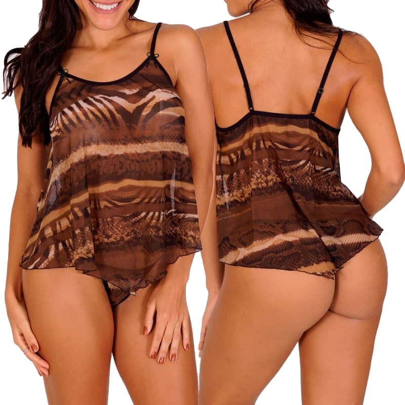 Sensualle - Baby Doll Universitária | Disponível em 4 Cores - 3