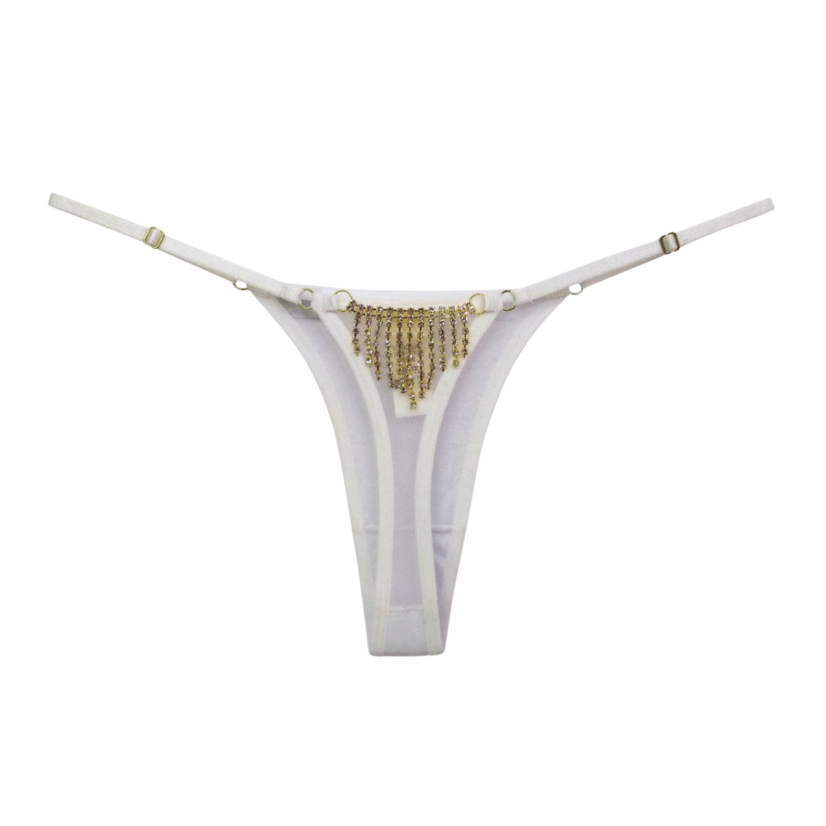 Calcinha Bom Demais em Algodão com Joia - Lingerie Sensualle - Tamanho Único | Disponível em 3 Cores - 3