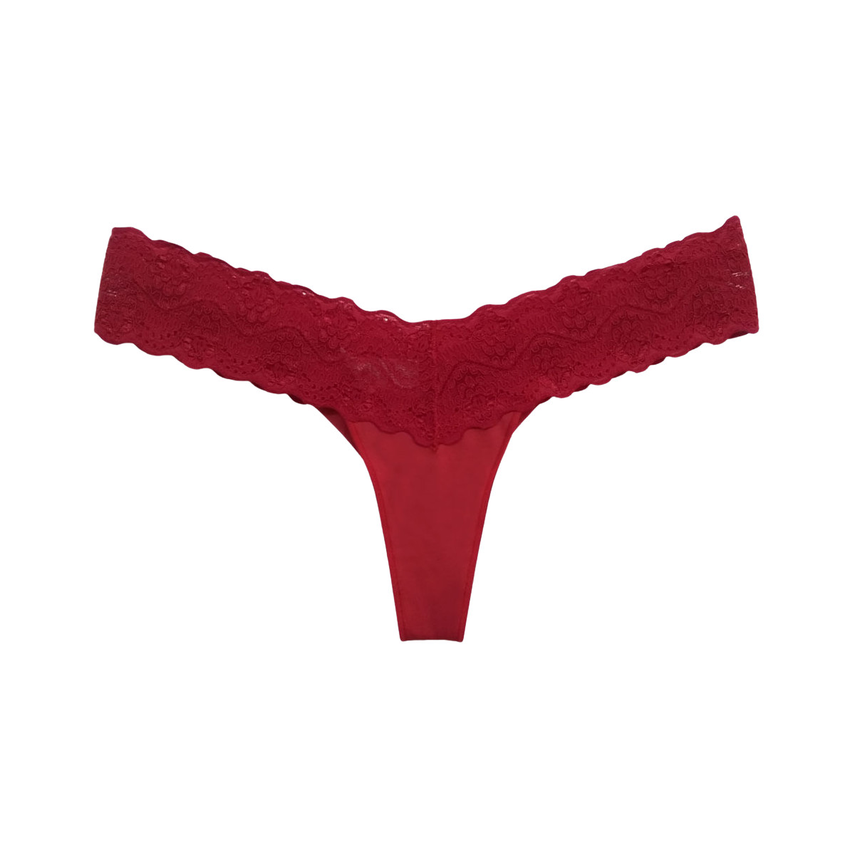 Calcinha Cristal em Lycra e Renda - Sensualle | Tamanho Único | Cor: Rubi - 2