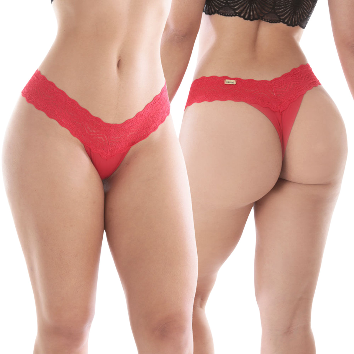 Calcinha Cristal em Lycra e Renda - Sensualle | Tamanho Único | Disponível em 9 Cores - 16