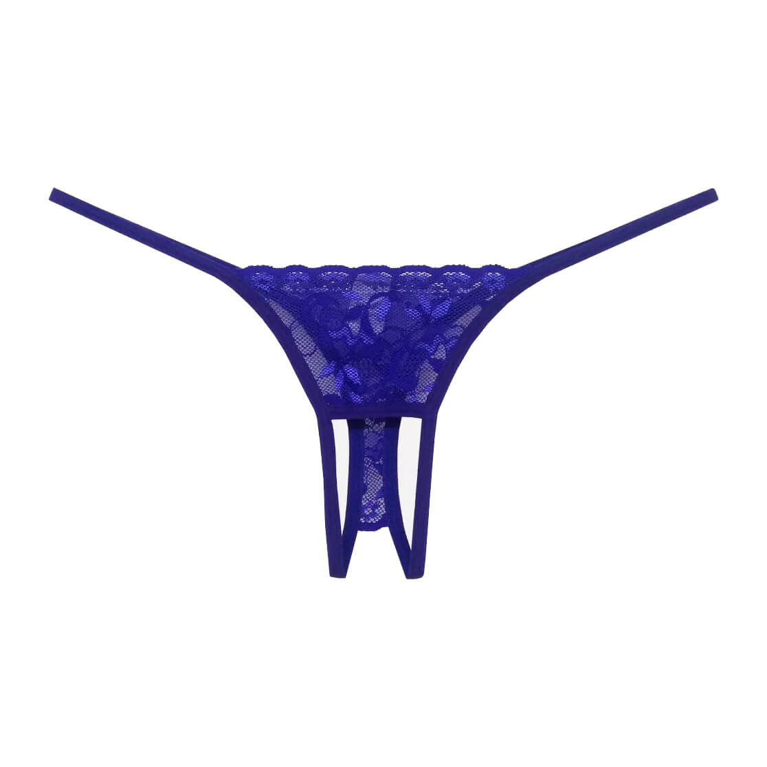 Sensualle - Calcinha Fio Dental Aberta em Renda Gruta - Tamanho Único - 3