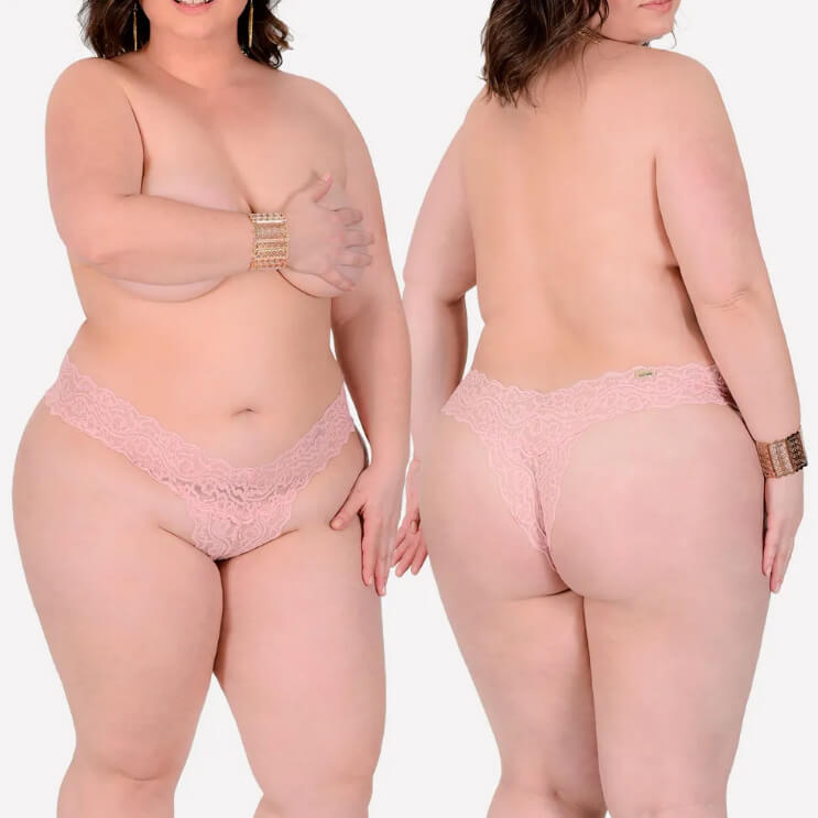 Calcinha Rendada Caridosa - Sensualle | Tamanho Plus Size | Disponível em 6 Cores - 2