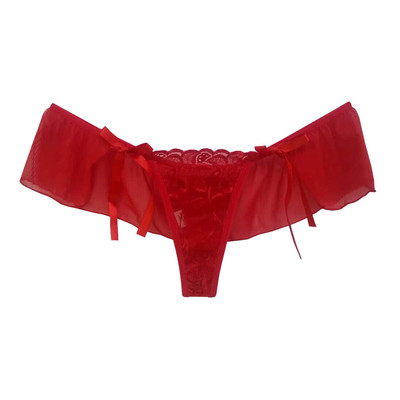 Foto 4 do produto Calcinha Tanga Eu Quero em Renda e Tule - Sensualle | Tamanho Único | Disponível em 3 Cores